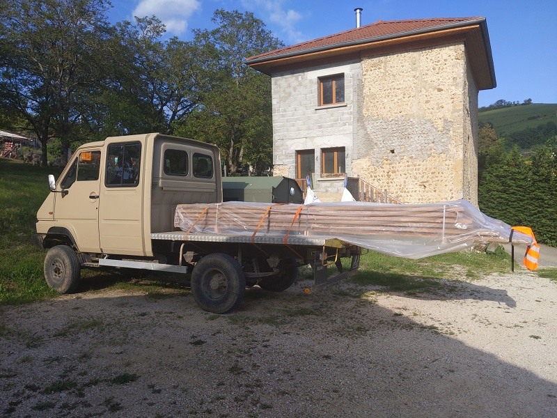 Là c'est à quoi il nous sert maintenant (Transport de matériaux, bois de chauffage..)